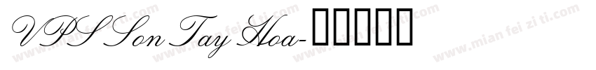 VPS Son Tay Hoa字体转换